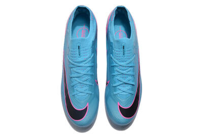 Nike Air Zoom Mercurial Vapor 15 Elite FG Firm Ground Soccer Cleats - Blue/Pink/Black