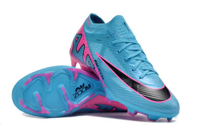 Nike Air Zoom Mercurial Vapor 15 Elite FG Firm Ground Soccer Cleats - Blue/Pink/Black