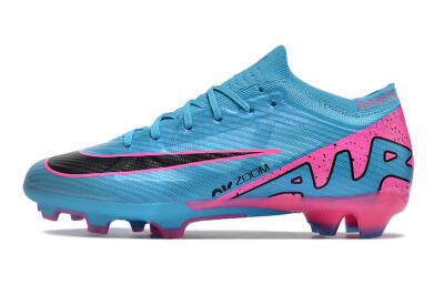 Nike Air Zoom Mercurial Vapor 15 Elite FG Firm Ground Soccer Cleats - Blue/Pink/Black