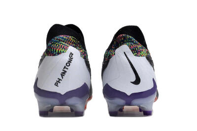 Nike Phantom GX Elite FG Firm Ground Soccer Cleats - Black/Purple/Rainbow