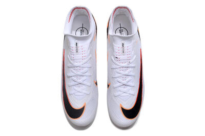 Nike Air Zoom Mercurial Superfly 9 Elite FG Firm Ground Soccer Cleats - White/Orange/Black
