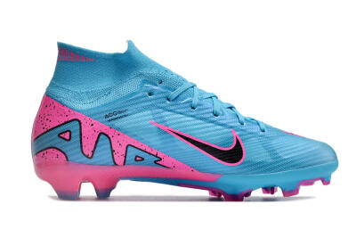 Nike Air Zoom Mercurial Superfly 9 Elite FG Firm Ground Soccer Cleats - Blue/Pink/Black