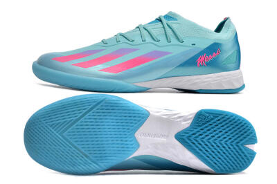 Adidas X Crazyfast.1 IC Indoor & Futsal Soccer Shoes - Jade/Pink/Purple