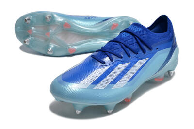 Adidas X Crazyfast.1 SG Soft Ground Soccer Cleats - Jade/White/Blue