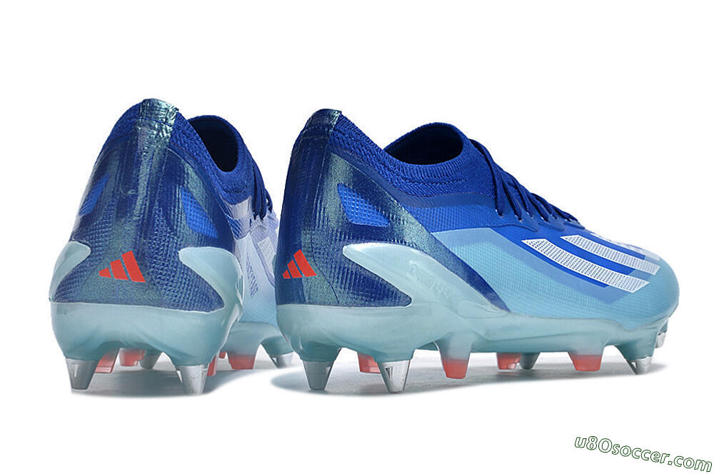 Adidas X Crazyfast.1 SG Soft Ground Soccer Cleats - Jade/White/Blue 4