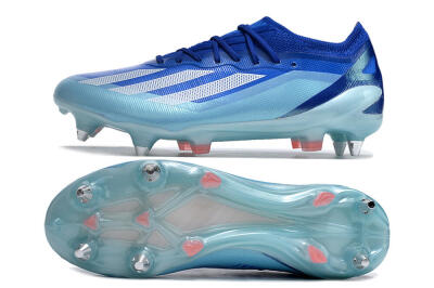 Adidas X Crazyfast.1 SG Soft Ground Soccer Cleats - Jade/White/Blue