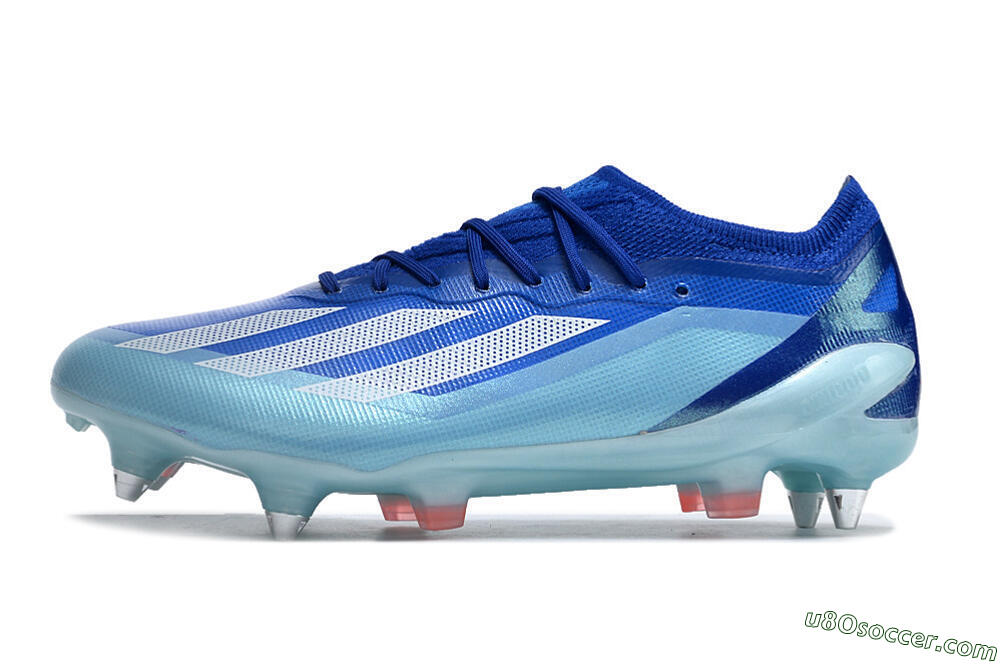 Adidas X Crazyfast.1 SG Soft Ground Soccer Cleats - Jade/White/Blue 2