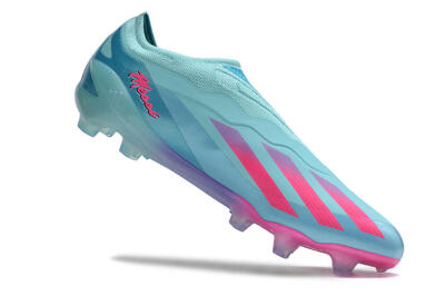 Adidas X Crazyfast+ FG Firm Ground Soccer Cleats - Flash Aqua/Lucid Pink/Lucid Cyan