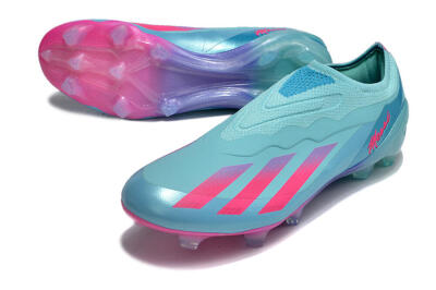 Adidas X Crazyfast+ FG Firm Ground Soccer Cleats - Flash Aqua/Lucid Pink/Lucid Cyan