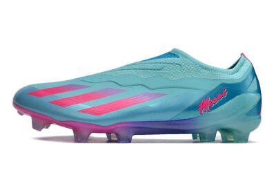 Adidas X Crazyfast+ FG Firm Ground Soccer Cleats - Flash Aqua/Lucid Pink/Lucid Cyan