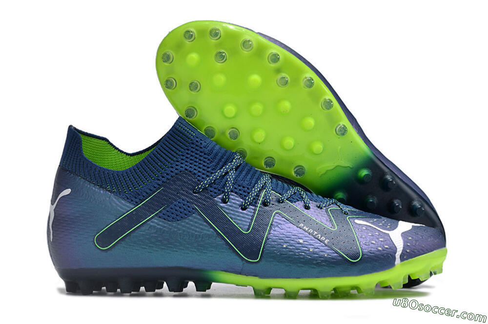 Puma Future Ultimate MG Multi Ground Soccer Cleats - Blue/Green 1