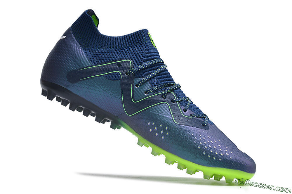 Puma Future Ultimate MG Multi Ground Soccer Cleats - Blue/Green 4
