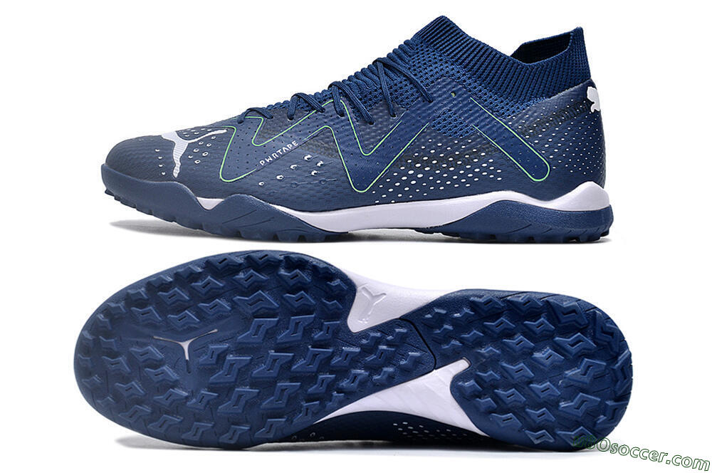 Puma Future X Powercat Tokyo Match TF Artificial Turf Soccer Shoes - Blue/White 0