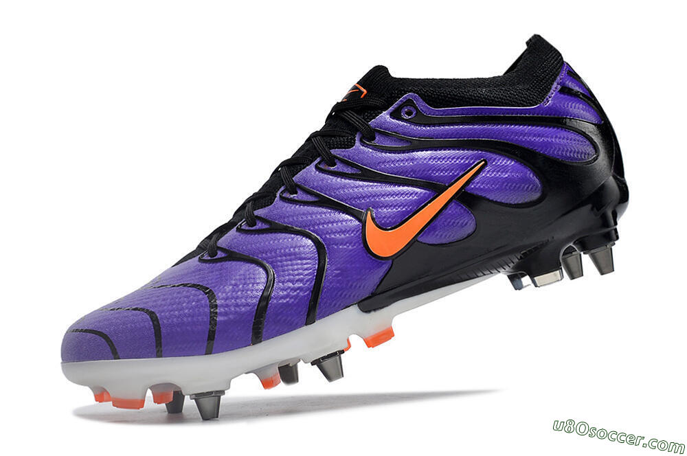Nike Air Zoom Mercurial Vapor 15 Elite SG Soft Ground Soccer Cleats - Purple/Black/Orange 5