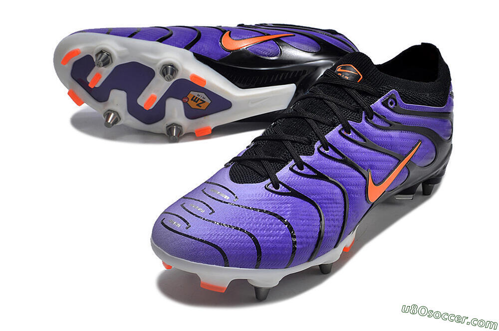 Nike Air Zoom Mercurial Vapor 15 Elite SG Soft Ground Soccer Cleats - Purple/Black/Orange 3