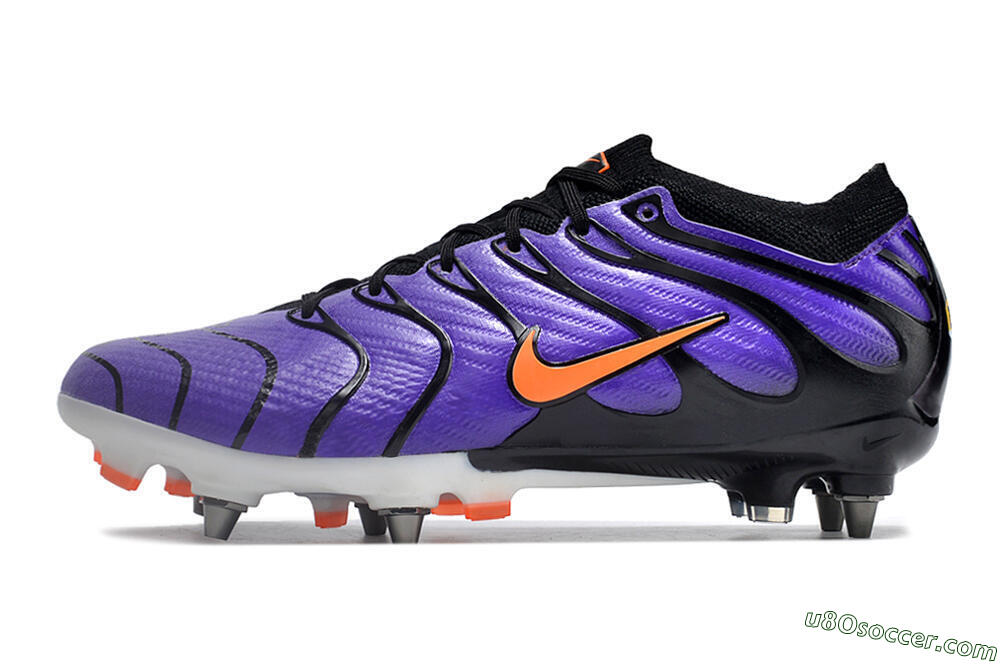 Nike Air Zoom Mercurial Vapor 15 Elite SG Soft Ground Soccer Cleats - Purple/Black/Orange 2