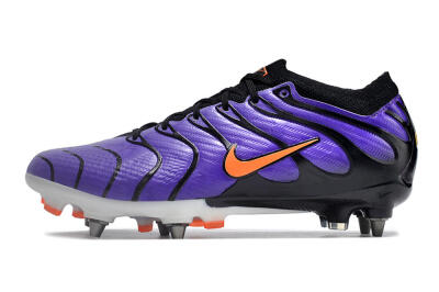 Nike Air Zoom Mercurial Vapor 15 Elite SG Soft Ground Soccer Cleats - Purple/Black/Orange