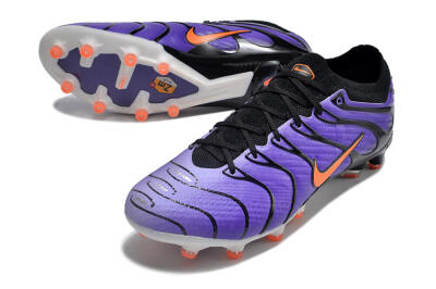 Nike Air Zoom Mercurial Vapor 15 Elite AG Artificial Grass Soccer Cleats - Purple/Black/Orange