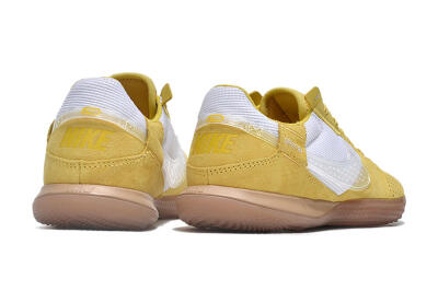Nike Street Gato IC Indoor & Futsal Soccer Shoes - White/Yellow/Brown