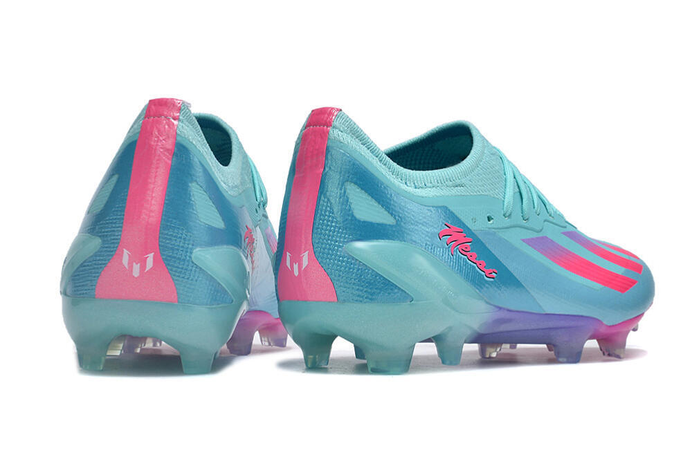 Adidas X Crazyfast.1 Messi.1 FG Firm Ground Soccer Cleats - Blue/Pink/Purple 4
