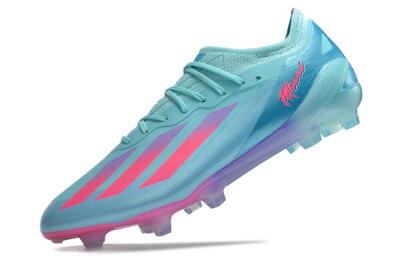 Adidas X Crazyfast.1 Messi.1 FG Firm Ground Soccer Cleats - Blue/Pink/Purple