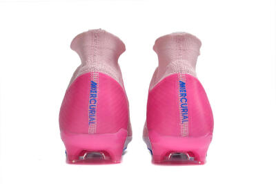Nike Air Zoom Mercurial Superfly 9 Elite FG Firm Ground Soccer Cleats - Pink/Blue/White