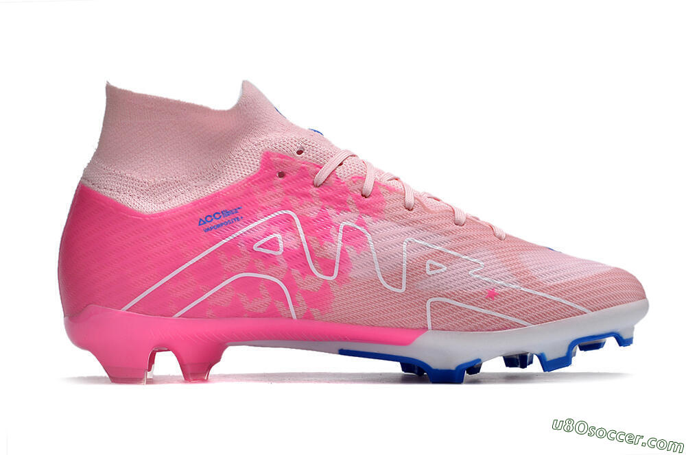 Nike Air Zoom Mercurial Superfly 9 Elite FG Firm Ground Soccer Cleats - Pink/Blue/White 7