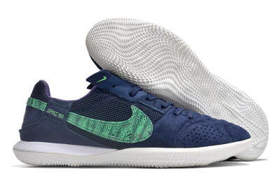 Nike Street Gato IC Indoor & Futsal Soccer Shoes - Blue/Green/White