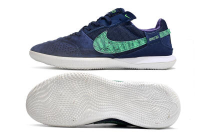 Nike Street Gato IC Indoor & Futsal Soccer Shoes - Blue/Green/White