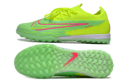 Nike Phantom GX Elite TF Artificial Turf Soccer Shoes - Yellow/Green/Pink