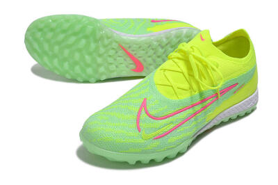 Nike Phantom GX Elite TF Artificial Turf Soccer Shoes - Yellow/Green/Pink