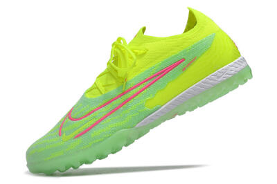 Nike Phantom GX Elite TF Artificial Turf Soccer Shoes - Yellow/Green/Pink