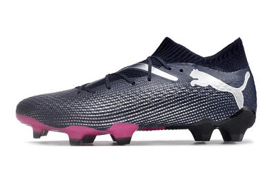 Puma Future Ultimate 2024 FG Firm Ground Soccer Cleats - Blue/Silver/Pink