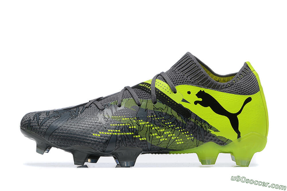 Puma Future Ultimate 2024 FG Firm Ground Soccer Cleats - Black/Yellow 2