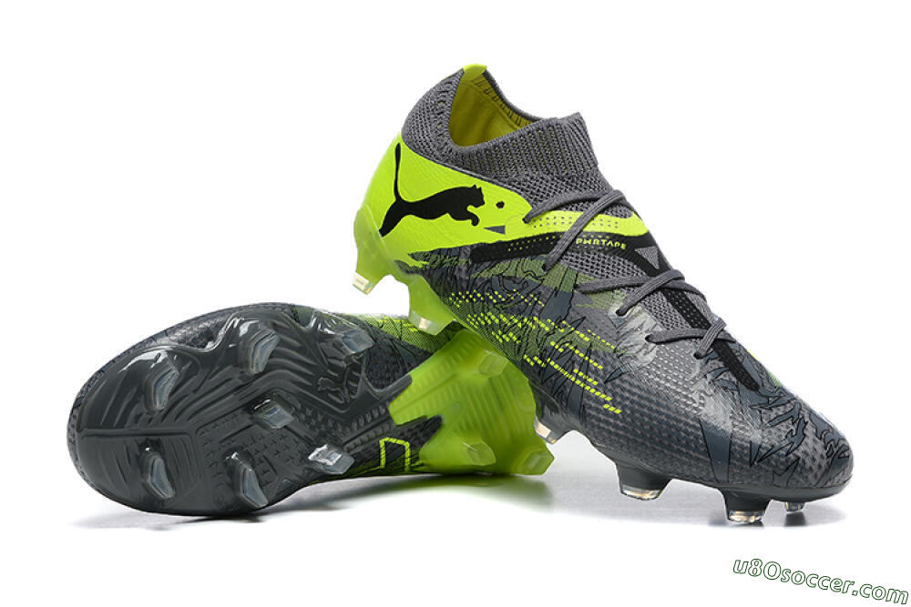 Puma Future Ultimate 2024 FG Firm Ground Soccer Cleats - Black/Yellow 4