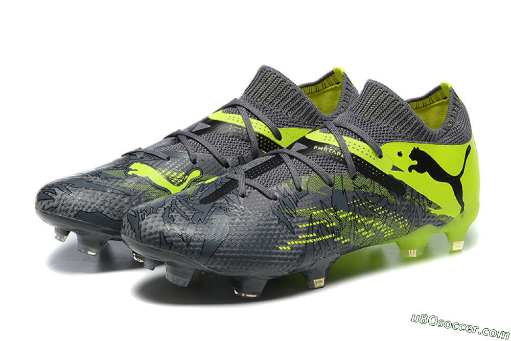 Puma Future Ultimate 2024 FG Firm Ground Soccer Cleats - Black/Yellow 5