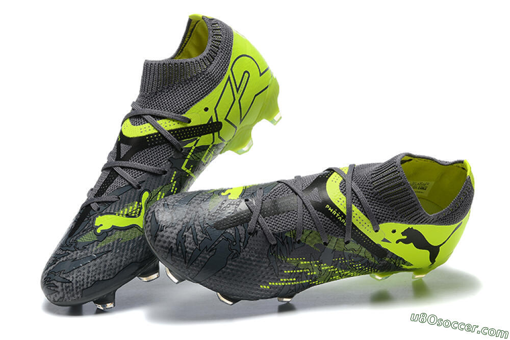 Puma Future Ultimate 2024 FG Firm Ground Soccer Cleats - Black/Yellow 6