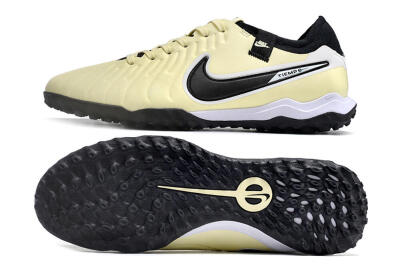 Nike Tiempo Legend X Pro TF Artificial Turf Soccer Shoes - Beige/Black/White