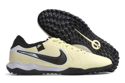 Nike Tiempo Legend X Pro TF Artificial Turf Soccer Shoes - Beige/Black/White