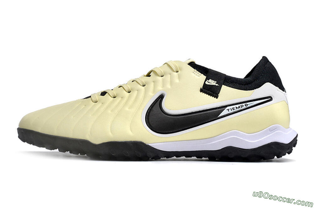 Nike Tiempo Legend X Pro TF Artificial Turf Soccer Shoes - Beige/Black/White 2