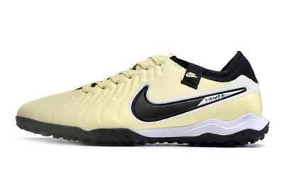 Nike Tiempo Legend X Pro TF Artificial Turf Soccer Shoes - Beige/Black/White