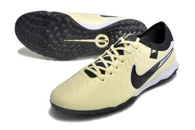 Nike Tiempo Legend X Pro TF Artificial Turf Soccer Shoes - Beige/Black/White