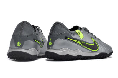 Nike Tiempo Legend X Pro TF Artificial Turf Soccer Shoes - Silver/Black/Yellow
