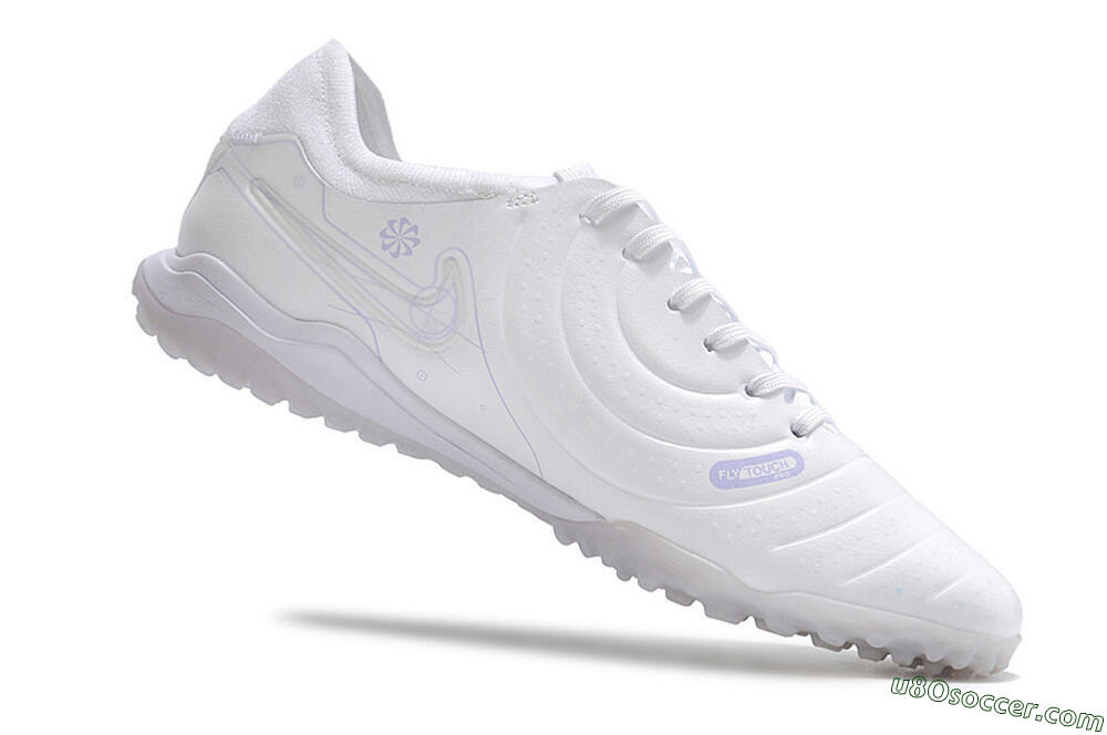 Nike Tiempo Legend X Pro TF Artificial Turf Soccer Shoes - White/Purple 4