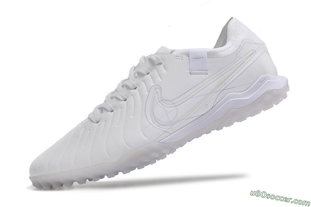 Nike Tiempo Legend X Pro TF Artificial Turf Soccer Shoes - White/Purple 5