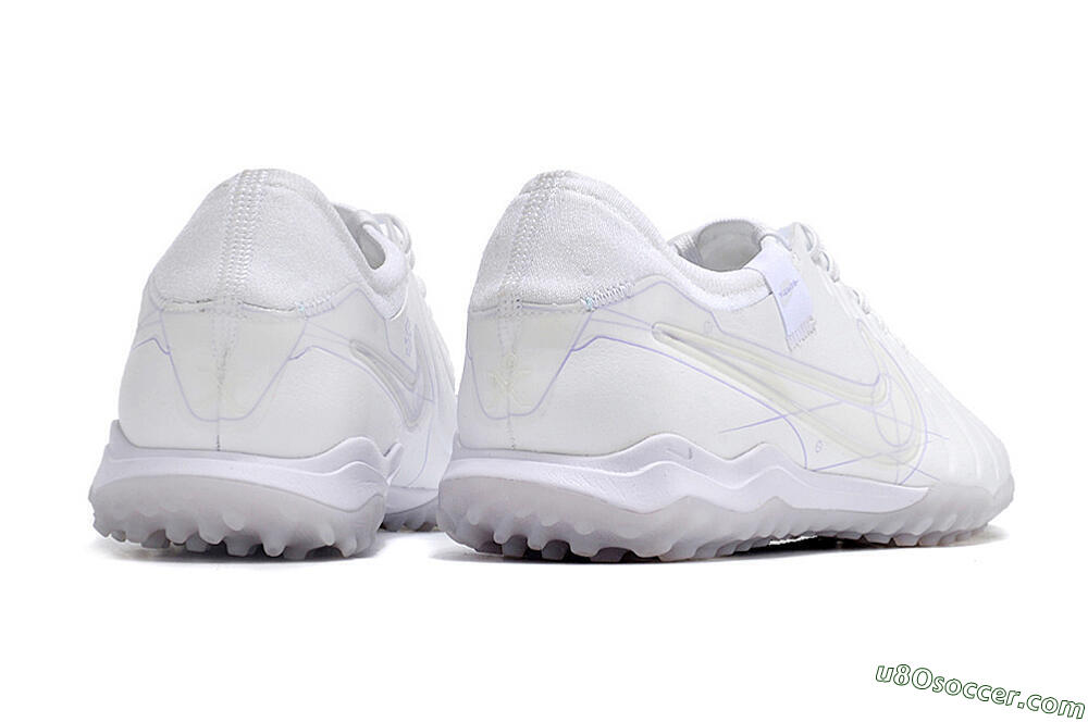Nike Tiempo Legend X Pro TF Artificial Turf Soccer Shoes - White/Purple 6
