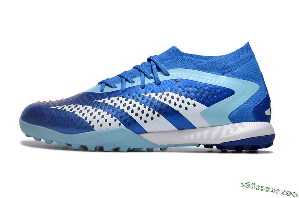 Adidas Predator Accuracy.1 TF Artificial Turf Soccer Shoes - Blue/White/Orange 2