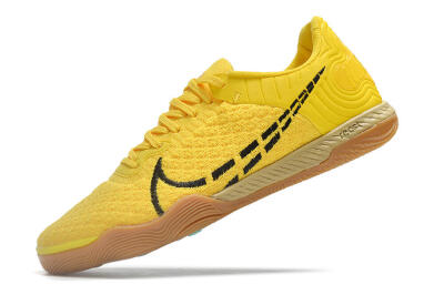Nike React Gato IC Indoor & Futsal Soccer Shoes - Yellow/Black/Brown