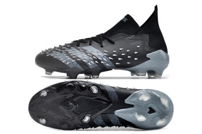 Adidas Predator Freak.1 FG Firm Ground Soccer Cleats - Black/White/Grey