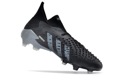 Adidas Predator Freak.1 FG Firm Ground Soccer Cleats - Black/White/Grey